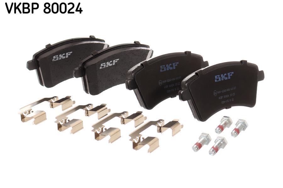 Jeu de 4 plaquettes de frein SKF ref. VKBP 80024